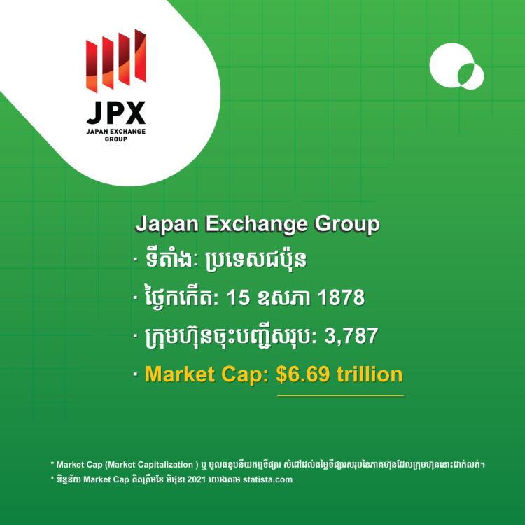 Japan​ ​Exchange​ ​Group​ (J​P​X)